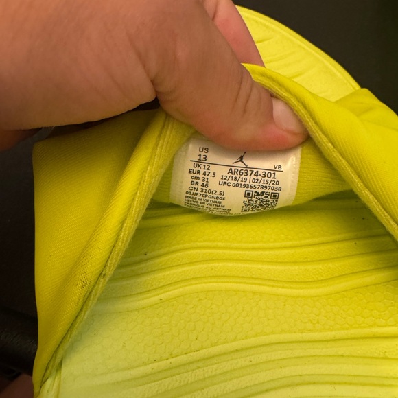 Jordan Neon Men Slides Sz13 - Picture 6 of 6